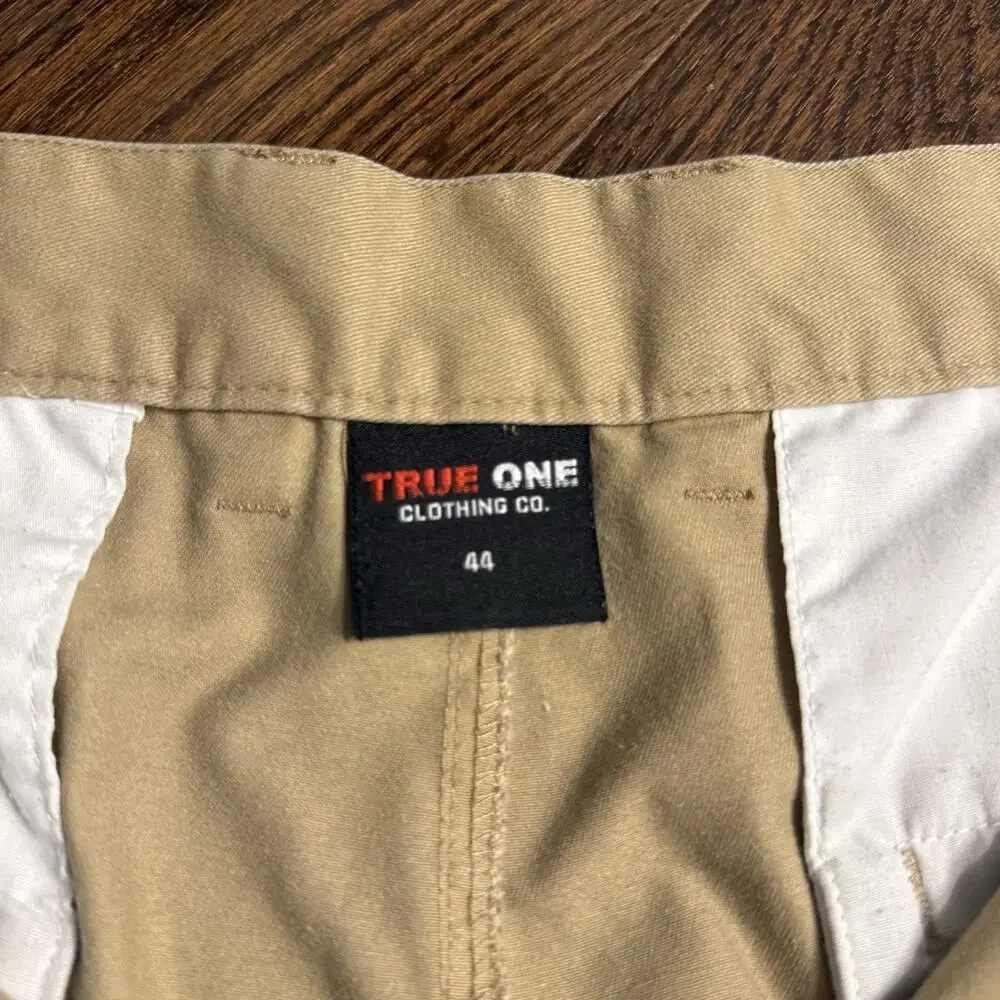 True‎ One Cargo Shorts Men’s 44 Khaki Utility Pockets Outdoor Workwear